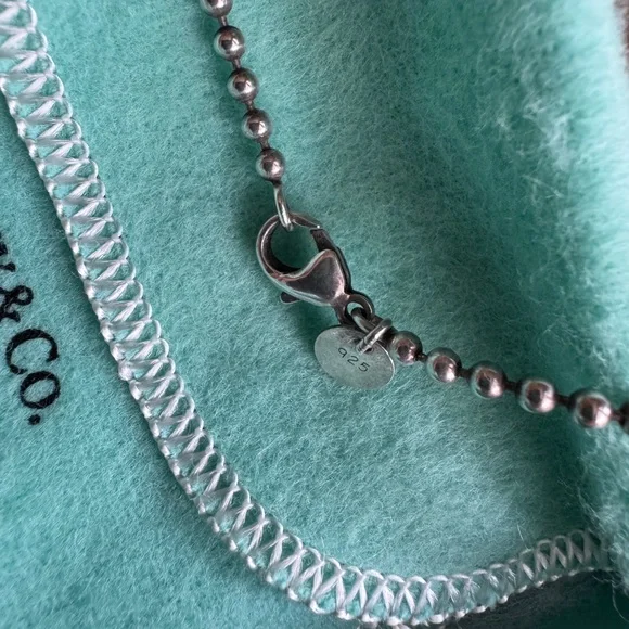 Tiffany & Co. 1837 Silver Dogtag Pendant Necklace - Sterling Silver - Picture 8 of 11